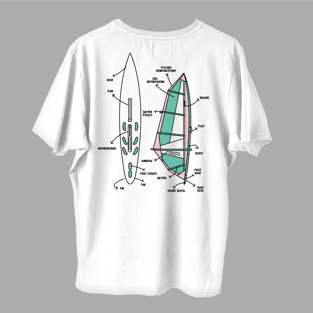 Windsurfing Manual Tee - White