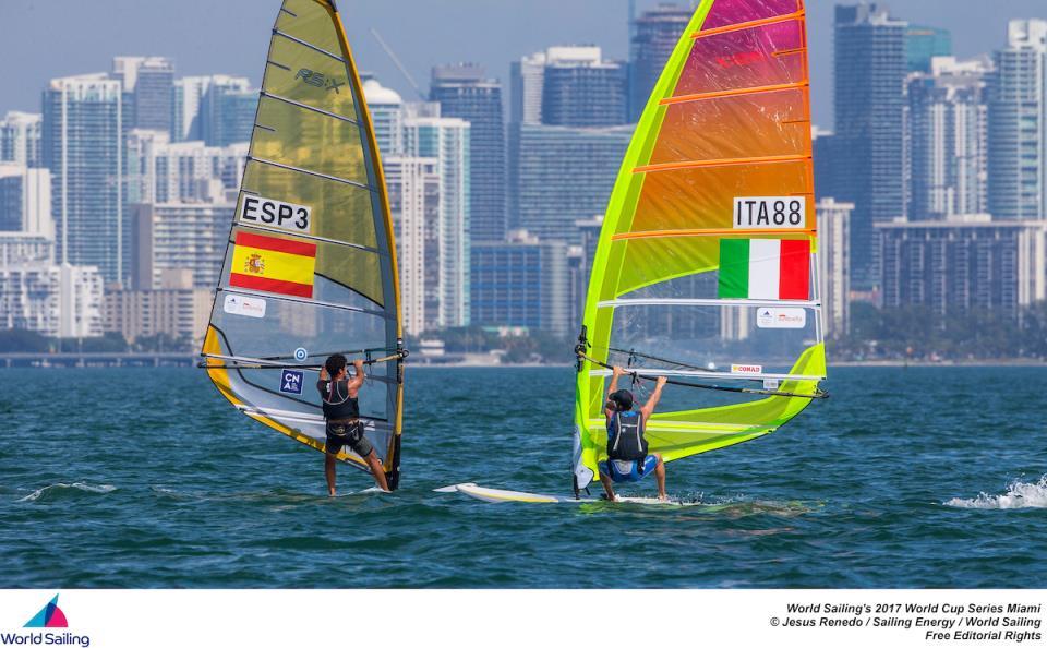 Siete windsurfistas españoles competirán en la World Cup Series de Miami de RS:X