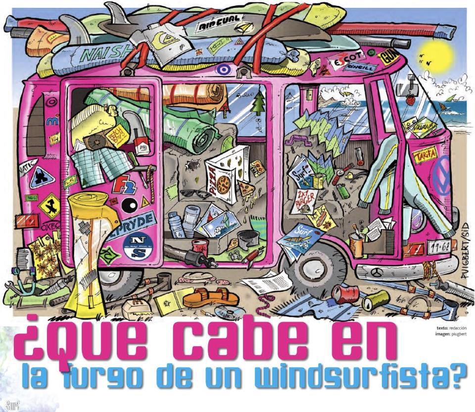 ¿Que cabe en la furgo de un Windsurfista?