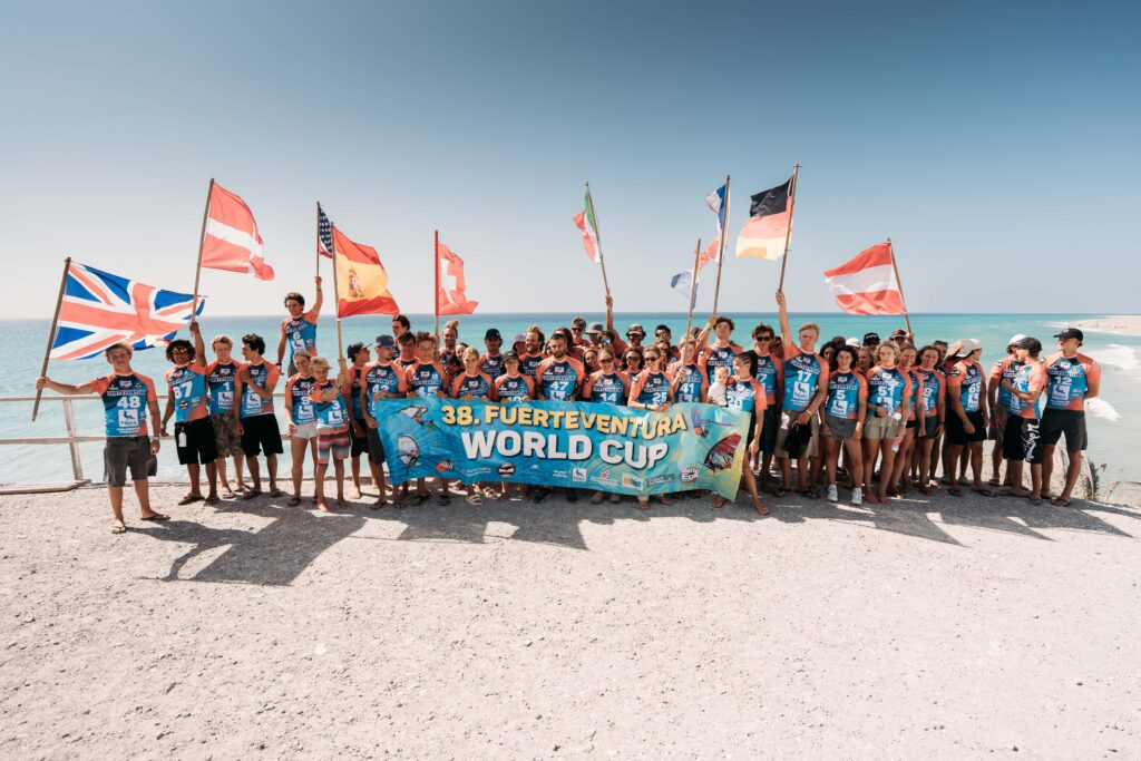 Acción del GWA Wingfoil World Cup Fuerteventura 2026, fotografía de Samuel Cárdenas