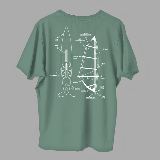 Windsurfing Manual Tee - Green